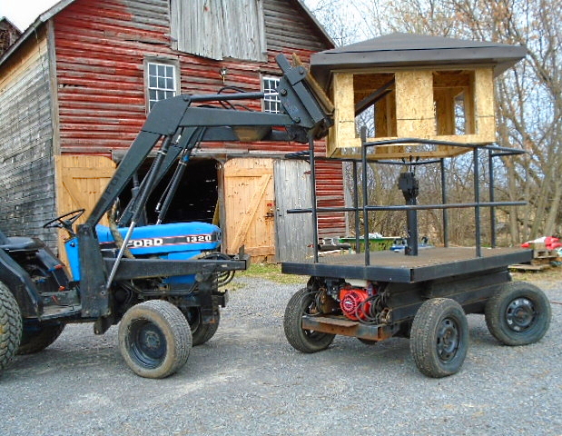 Cupola Vent placed on top of scissor lift.