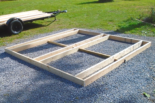 
 woodshed foundation concrete forms